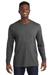Allmade® Unisex Long Sleeve Recycled Blend Tee - Reloaded Charcoal Heather - 2XL